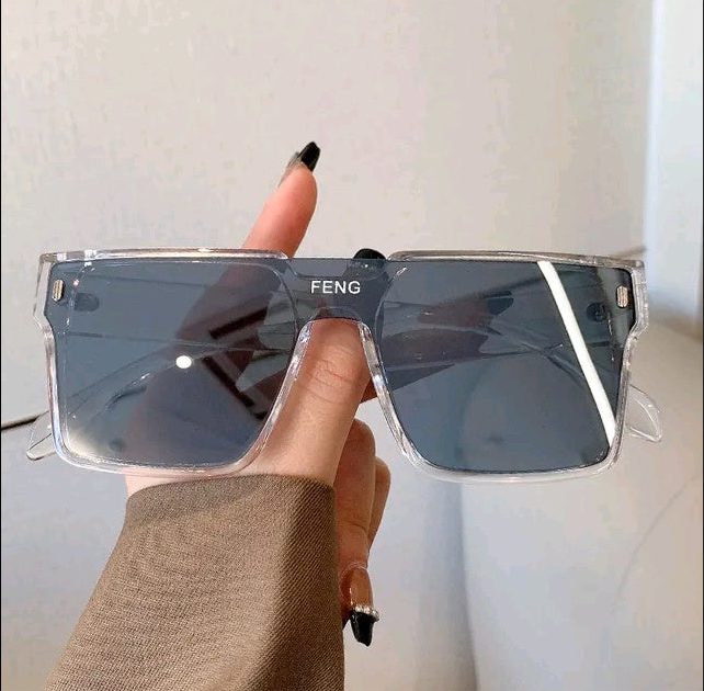 Oversized Retro Mirror Shades