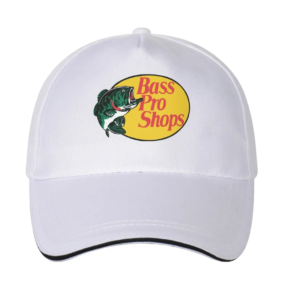 White Bass Pro Snapback Cap