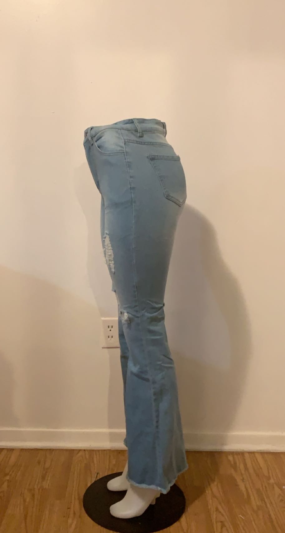 High Waisted Denim Bell