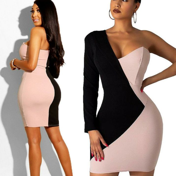 One Shoulder Bodycon Dress