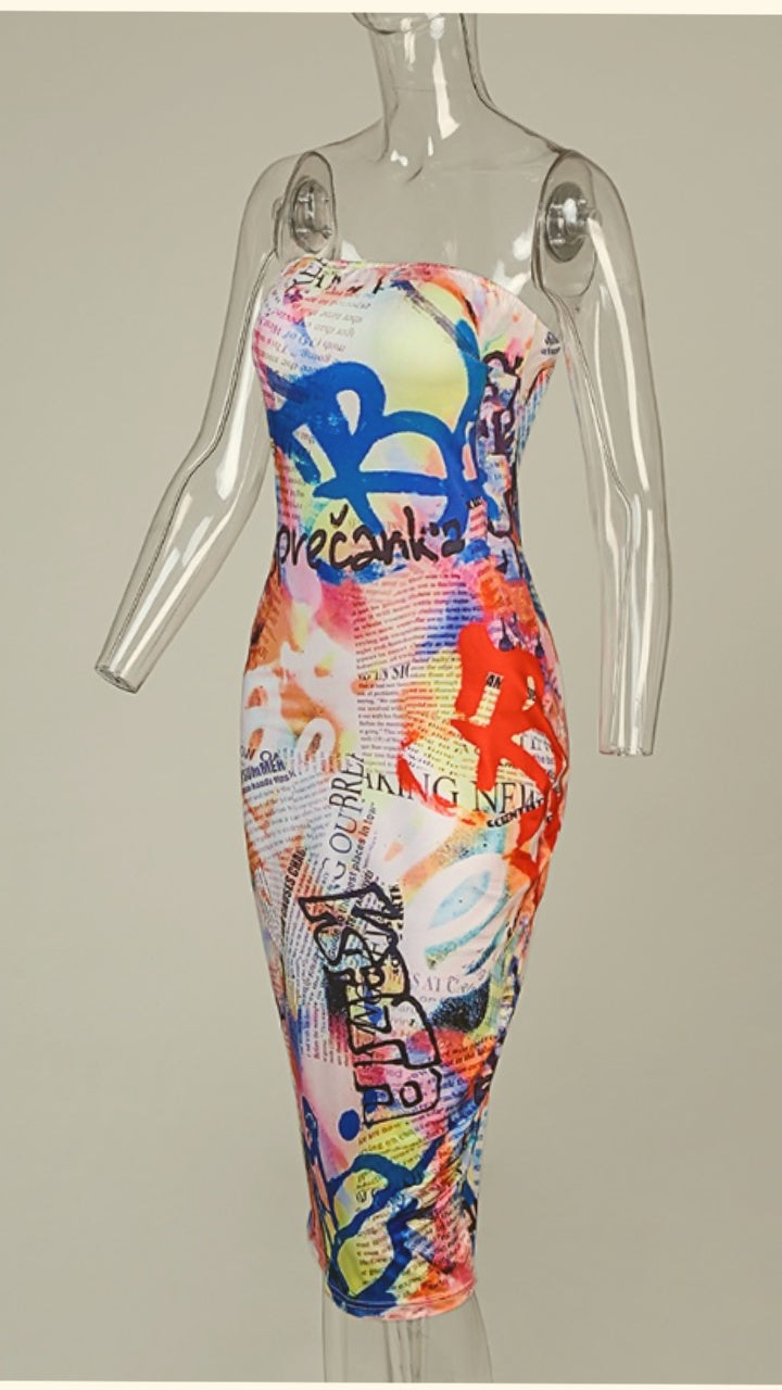 Colorful Off Shoulder