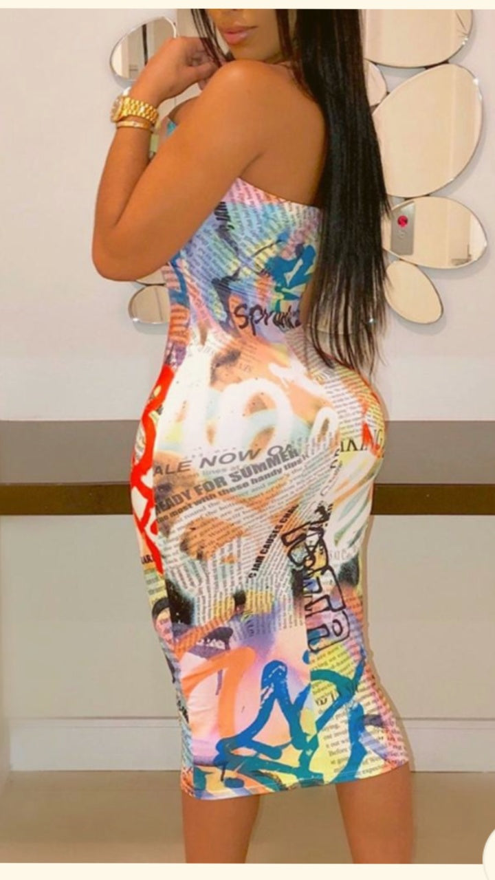 Colorful Off Shoulder